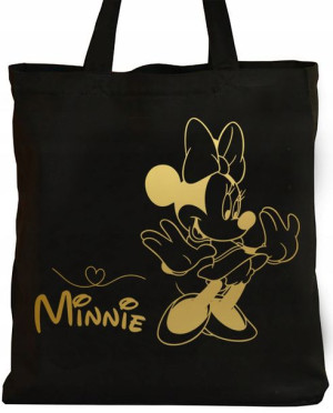 Czarna Torba Na Zakupy Myszka Minnie Disney Y4