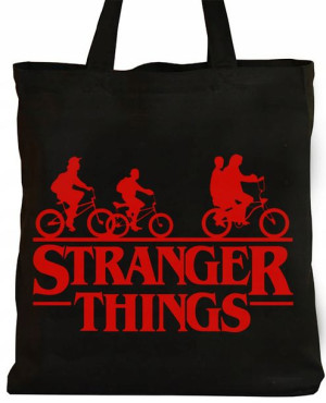 Czarna Torba Na Zakupy Stranger Things Hellfire Y4