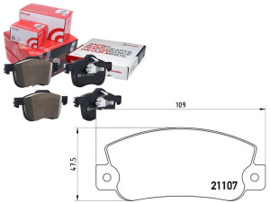 Klocki Hamulcowe Fiat Croma 85-96 Tył Brembo