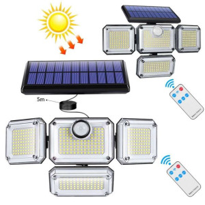 Lampa Solarna Zewnętrzna Alogy Halogen Ścienny 333 Led Panel Zewnętrzny