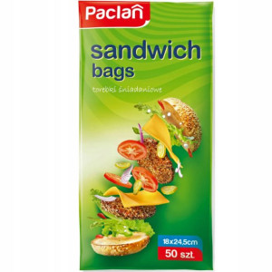 Paclan woreczki torebki śniadaniowe 50szt 18x24,5