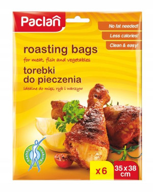 Paclan torebki do pieczenia bez tłuszczu 35x38 6sz