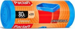 Paclan worki na śmieci classic wiązane 80l 20szt