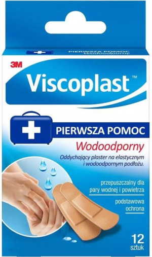 Viscoplast plastry zestaw wodoodporny 12 sztuk