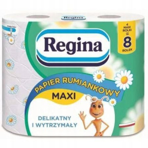 Regina papier toaletowy MAXI 4 rolki rumiankowy