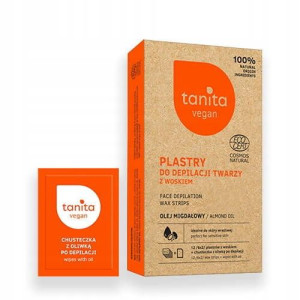 Tanita Vegan Plastry do depilacji twarzy z woskiem