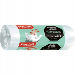 Paclan worki na śmieci łazienkowe zapachowe 15l 40