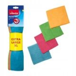 Vileda ściereczka Mikrofibra Colors Extra 4szt.