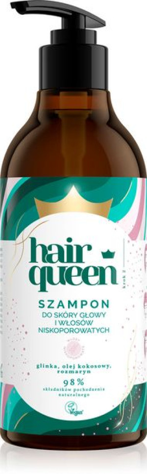 Hair Queen szampon do włosów niskoporowatych 400ml