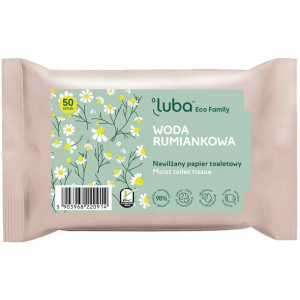 Luba Eco papier nawilżany rumiankowy 50szt