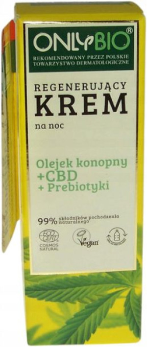 ONLYBIO regenerujący krem z olejkiem konopnym na n