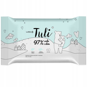 LUBA TULI Chusteczki Nawilżane dzieci WODA I ALOES