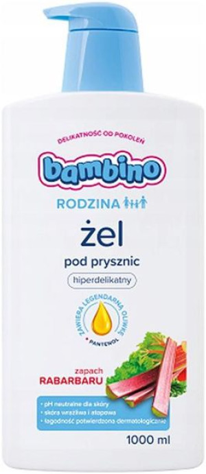 Bambino Rodzina hiperdelikatny żel 1l Rabarbar