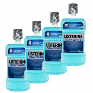 Listerine Stay White płyn do płukania ust 4x500ml