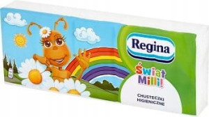 Regina chusteczkihigieniczne Milli 10x9 4warstwy