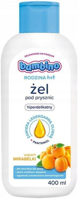 Bambino Rodzina Żel Pod Prysznic Zapach Mirabelki