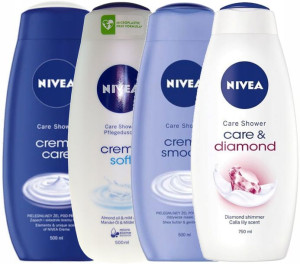 Nivea zestaw żel pod prysznic 4 x 500ml damskie