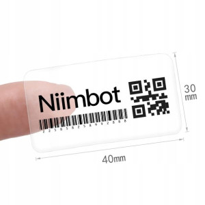 NIIMBOT Naklejki Seria B 40*30mm TRANSPARENTNE