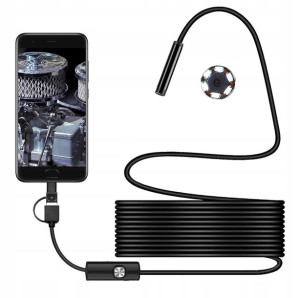 KAMERA ENDOSKOPOWA 6xLED Inspekcyjna ANDROID PC 5m