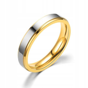 OBRĄCZKI ŚLUBNE Pierścionek STALOWY 4mm 316L r.25