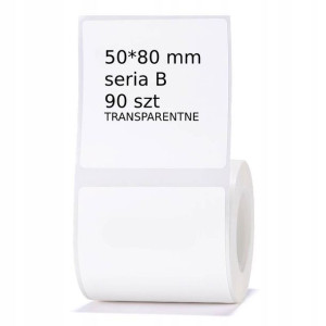 NIIMBOT Etykiety do B21 B3S TRANSPARENTNE 50*80mm