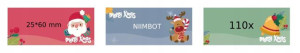 NIIMBOT Etykiety Naklejki 25*60mm 110szt PREZENTY