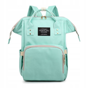 PLECAK dla Mamy Taty ORGANIZER PODRÓŻNY Miętowy