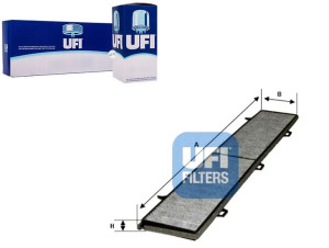Filtr Kabinowy Bmw 1 E87 04- Weglowy Ufi