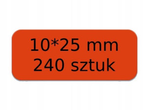 NIIMBOT Etykiety Naklejki CZERWONE 10*25mm 240szt