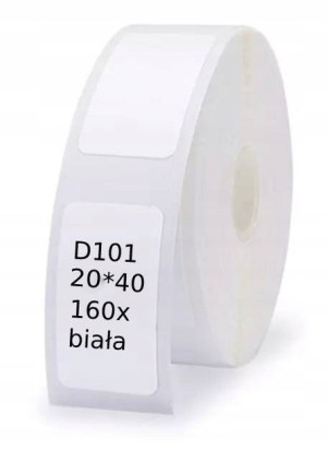 NIIMBOT Etykiety Naklejki do D101 20*40mm 160szt