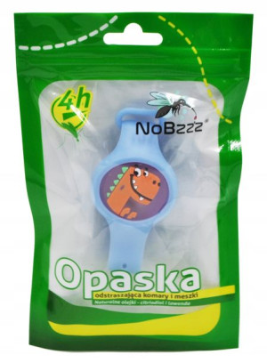 Nobzzz Opaska Na Komary I Meszki Dla Dzieci Dino1