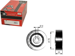 Rolka Prowadząca Pasek Bmw 3 (e46) 5 (e39) 7 (e38)