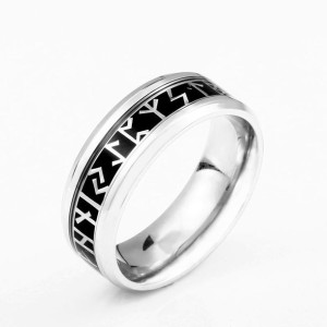 PIERŚCIEŃ SYGNET Wikingów NORDYCKI Amulet RUNA 466
