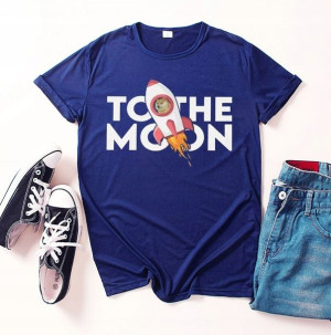 Koszulka T-SHIRT DogeCoin To The Moon BTC 02L