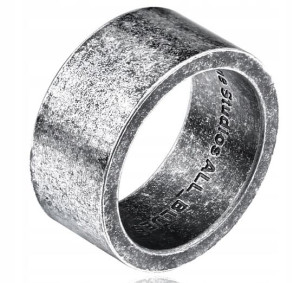 PIERŚCIEŃ Stalowy Srebrny WIKINGÓW 316L AMULET 145