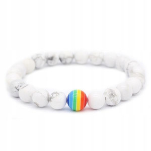Opaska Tęczowa Tęcza Lgbt Bransoletka Unisex 100