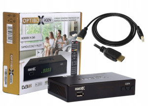 Dekoder Dvb-t Naziemnej H.265 Z Hdmi 1,5m