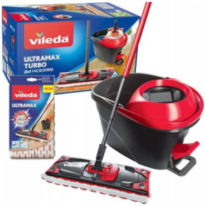 Mop Vileda Obrotowy Płaski + wkład Ultramat turbo