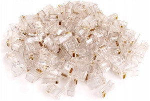 KOŃCÓWKI WTYK WTYKI RJ45 8P8C internetowe 100szt