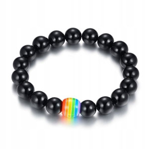 Opaska Tęczowa Tęcza Lgbt Bransoletka Pl48 Unisex