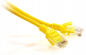 Przewód Sieciowy Patchcord cat.5e UTP 5m żółty
