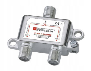 Rozgałęźnik 1/ 2 TV Rozdzielacz Splitter Antenowy