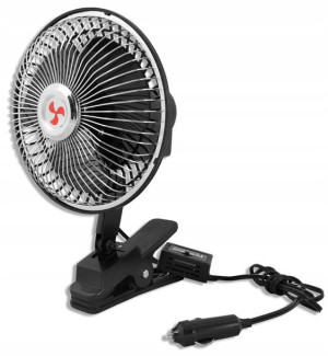Wiatrak Wentylator Samochodowy Obrotowy Klips 12v