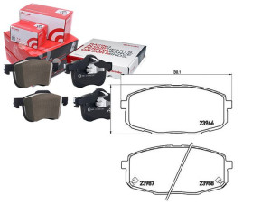 Klocki Hamulcowe Kia Cee'd 06- Przód Brembo