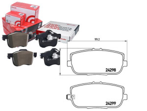 Klocki Hamulcowe Mazda Mx-5 05-14 Tył Brembo