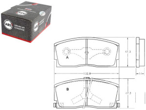 Klocki Hamulcowe Daihatsu Charade 87-93 A.b.s.