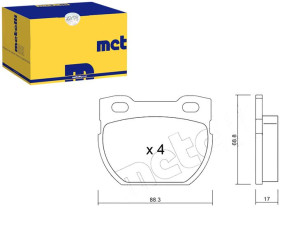 Klocki Hamulcowe Landrover Defender 01- Tył Metell