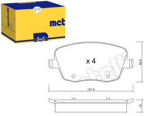 Klocki Hamulcowe Skoda Fabia 99- Metelli