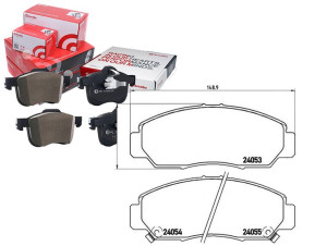 Klocki Hamulcowe Honda Fr-v 05- Brembo