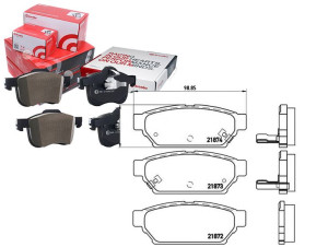 Klocki Hamulcowe Mitsubishi Carisma 95-00 Tył Brem